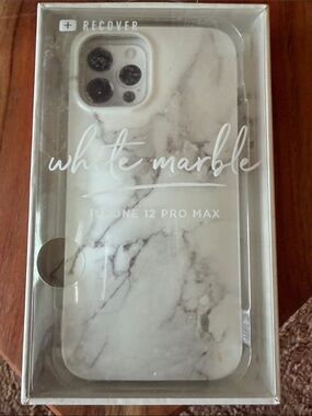 Recover White Marble Case for iPhone 12 Pro Max